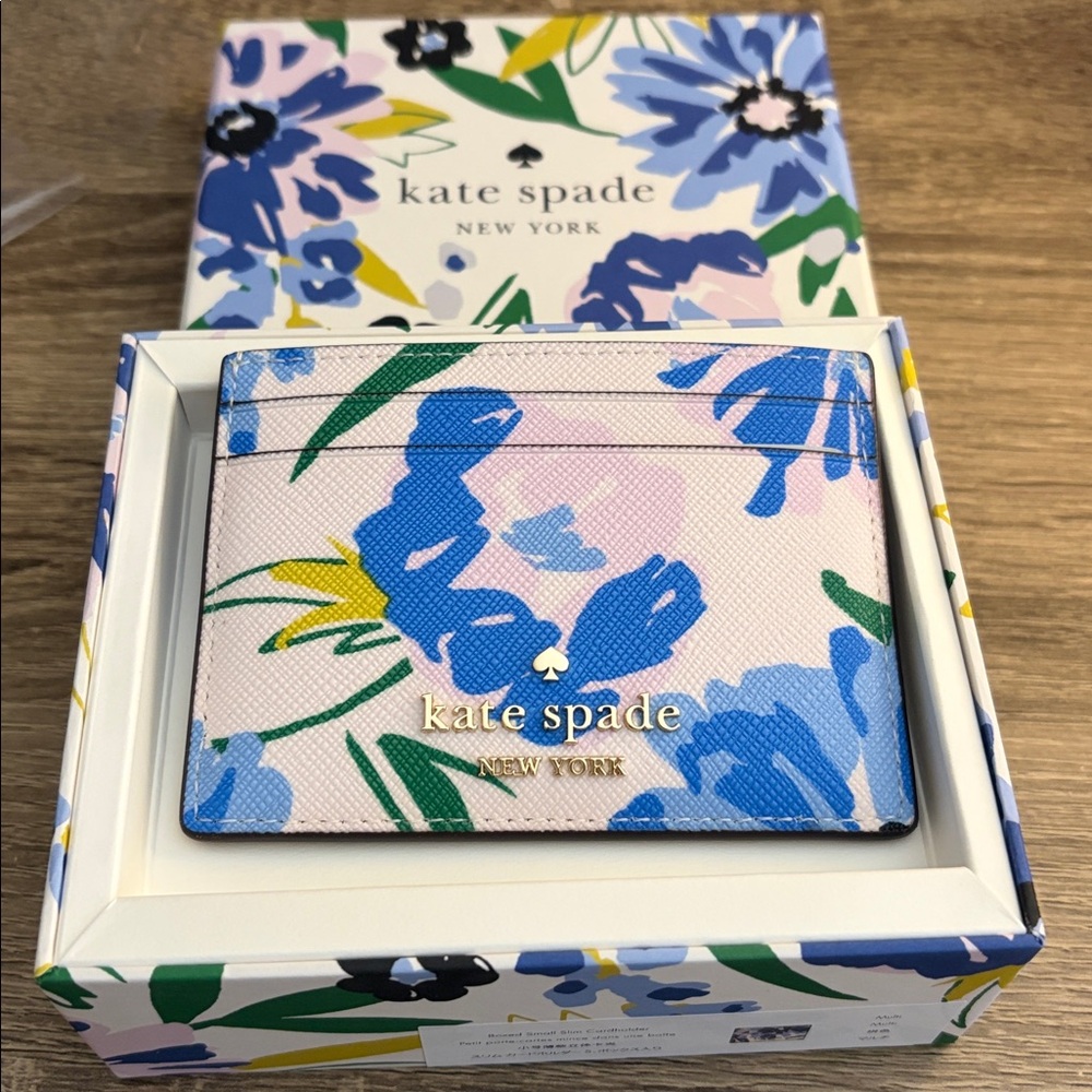 Kate Spade card case- Madison festival floral NWT